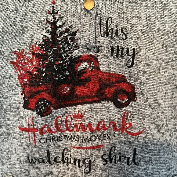 Hallmark hoodie EUC buffalo check sleeves super comfy interior - Picture 2 of 6